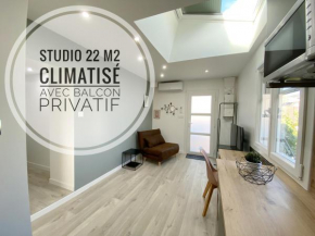 Studio Ora - 22m² - climatisé avec balcon privatif